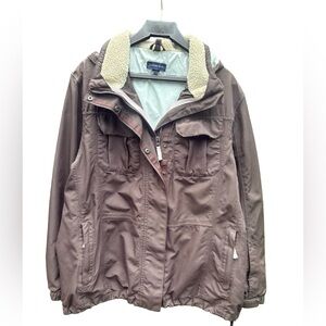 Brown Lands’ End jacket size XL 18-20